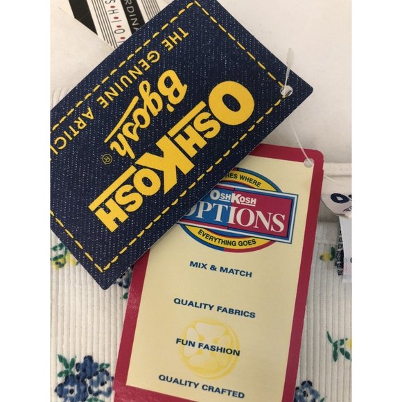 Oshkosh 90s Floral Shirt Ribbed 3T New Made in USA NWT - Picture 4 of 11